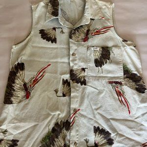 Guess Jeans Shirt Vest 100% Cotton, A George Marciano Design !
